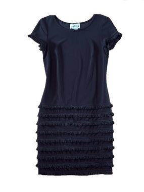Joseph Ribkoff Black Fringe
Bodycon Dress Size 4